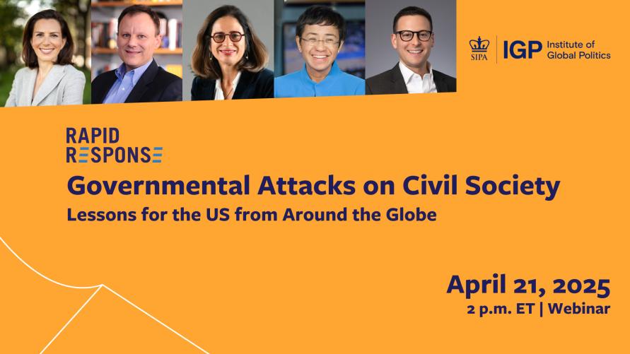 Governmental Attacks on Civil Society—Lessons for the US from Around the Globe