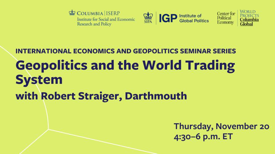 Geopolitics and the World Trading System