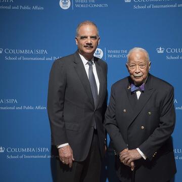 Eric Holder and David Dinkins