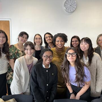 Stacey Abrams with students b March 7