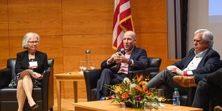 L-R: Patricia Mosser, Ari Redbord, Chris Feeney