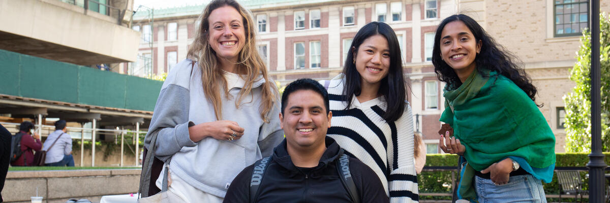 group of students smiling