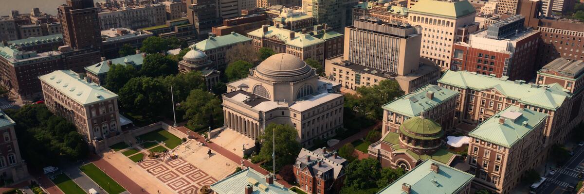 Aerial View of Columbia University