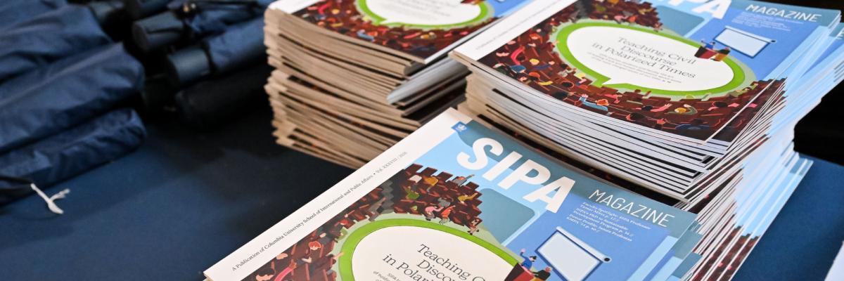 SIPA magazines on a table