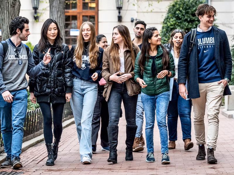 MPA-ESP Students Walking Columbia Campus