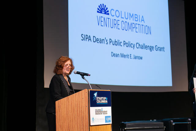 SIPA Columbia Venture Competition Speaker Dean Merit Janow