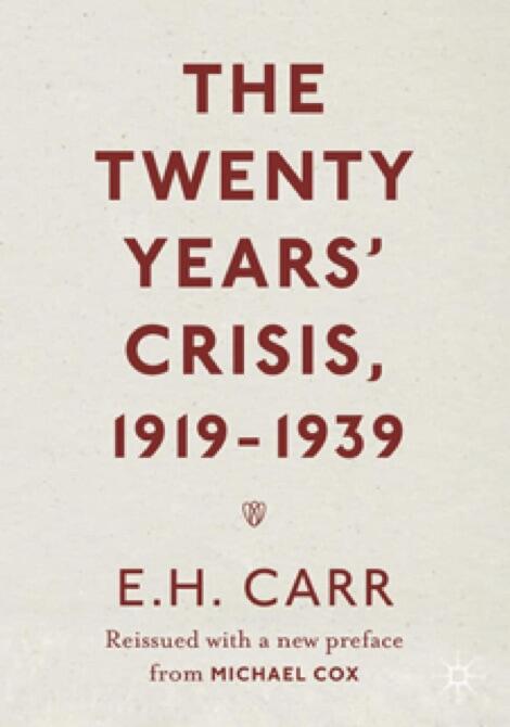 SIPA Summer Reads - The Twenty Years' Crisis, 1919-1939 (cover)