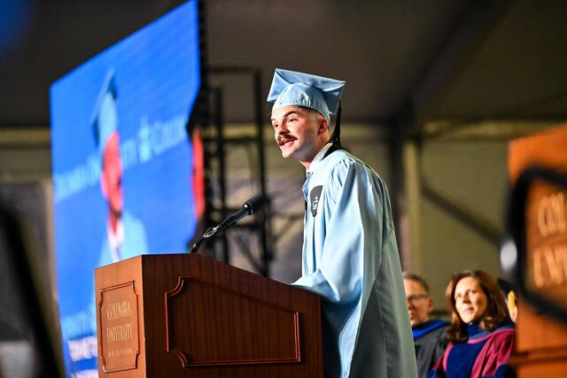 Orcun Dogmazer MIA '24 was the student speaker at Class Day 2024.