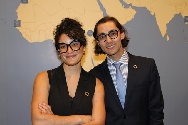 Josefina Piddo MIA ‘26 and Rustam Baratov MPA ‘26