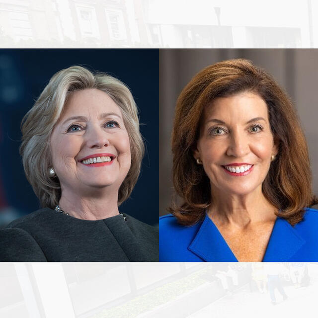 Secretary Hillary Clinton and Governor Kathy Hochul