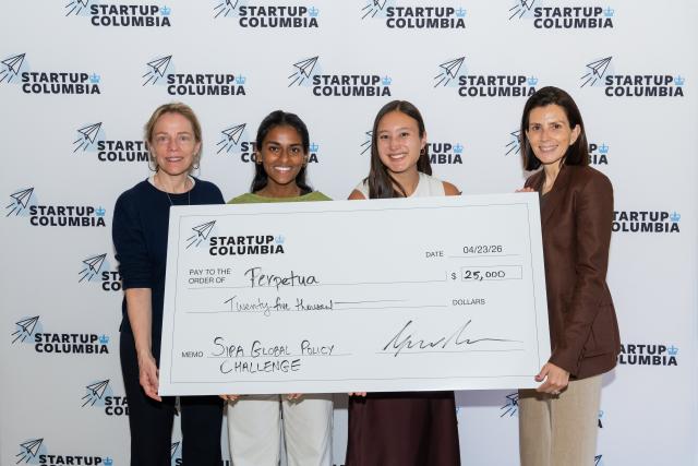The first-place prize of $25,000 was awarded to Perpetua