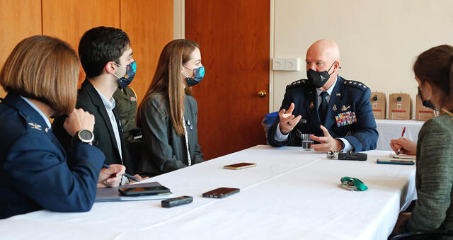Gen Raymond with DCG organizers