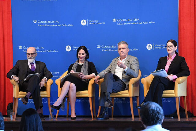 One panel at the Niejelow Rodin Global Digital Futures Policy Forum explored global governance and cyber conflict. 