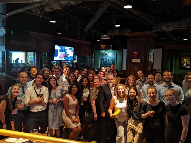 group photo - Columbia SIPA's D.C. Cyber Career Trip 2022 (socializing)