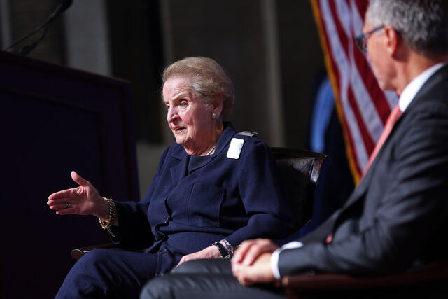 Madeleine Albright, former U.S. secretary of state.