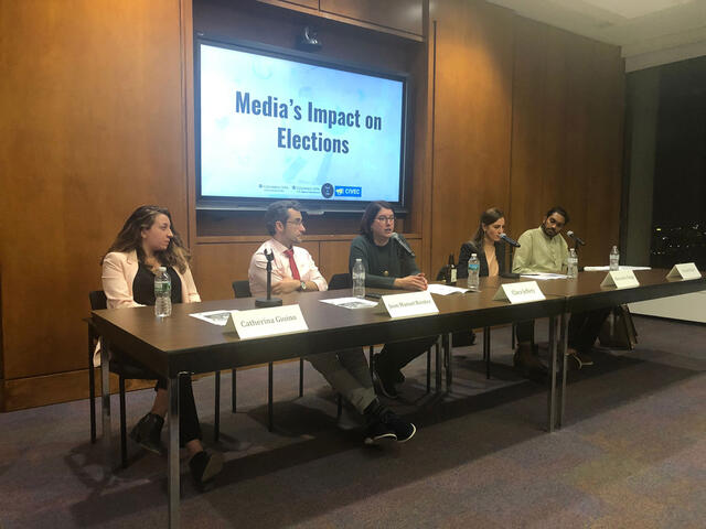 A panel of practitioners discussed “Media’s Impact on Elections.”