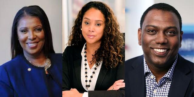 Letitia James, Marilyn Moseby, Basil Smikle