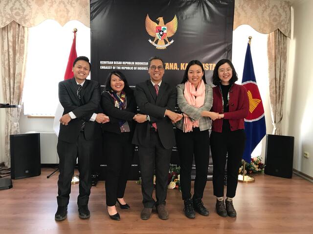 Workshop project with Model UN New Silk Way in Kazakhstan