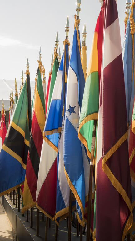 Columbia campus – flags