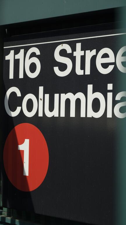 116 St and Columbia sign